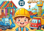 create a cute construction coloring book for kids